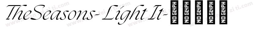 TheSeasons- Light It字体转换